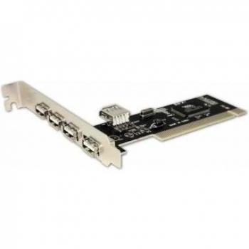 Approx APPPCI4PV3 - Tarjeta PCI de 4 puertos USB, color plateado y verde