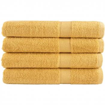 Toallas Premium Solund 4 Piezas Dorado 100x200 cm 600gsm