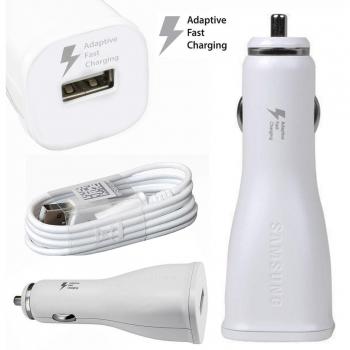 Cargador Samsung Para Coche Modelo IN915 Con Cable ECBDU4AWE En Blanco Nuevo