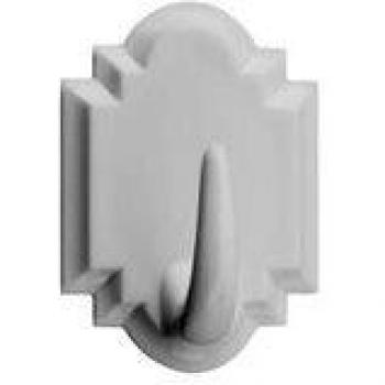 INOFIX 2764B64 - Set de 2 Colgadores Adhesivos Plásticos en Blanco