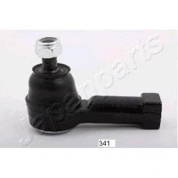 Rótula de dirección JAPANPARTS TI-341 con rosca derecha, tipo de conexión M14x1.5, longitud total 130 mm, material metálico y acabado galvanizado