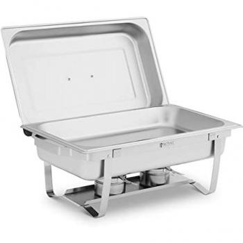 Chafing Dish GN 1/1 - Rechaud de alimentos 9 L - 2 contenedores de combustible - Dimensiones: 500 x 300 x 60 mm - Royal Catering