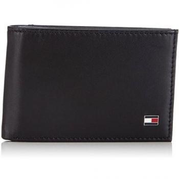 Tommy Hilfiger Eton Mini CC Flap & Coin Pocket - Monederos para Hombre, Color Schwarz