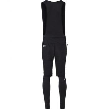 Pantalones ciclismo hombre Vaude Mallas con tirantes Kuro Warm Hybrid (negro) - Culote largo Vaude Kuro Hybrid negro - L