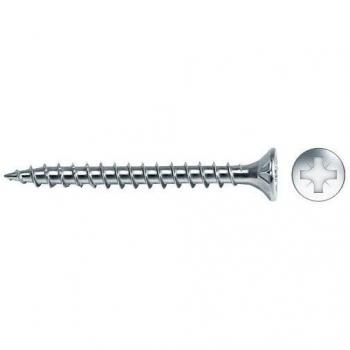 Tornillo madera avellanado pozi din/ref vlox ø5x50mm zincado+lubr