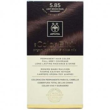 Tinte Apivita 5.85 Light Brown Pearl Mahogany