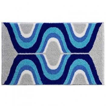 Con base b3648-23004 alfombrilla de Karim Rashid concept 18, 70 x 120 cm, colour azul