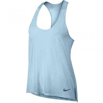 Nike W Nk Brthe Cool Camiseta, Mujer, Azul