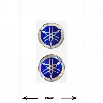 Sticker - Pegatinas - Calcomanías - Yamaha - 3D Sticker - 2 pieces -blue - Wappen - Sticker - Pegatinas - Calcomanías - Decal - Car - Motorbike - Motocross - Bike - BMX - MTB - Scooter- Racing - Patch