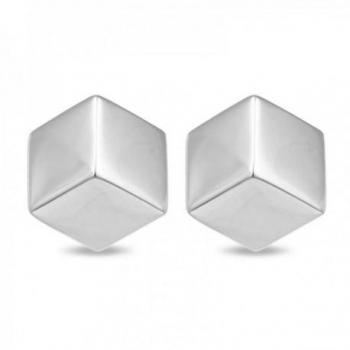 Pendientes Luxenter plata Ley 925m baño rodio colección Pria hexágono formas regulares