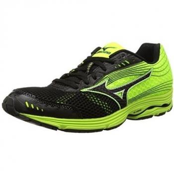 Mizuno Wave Sayonara 3 -  para hombre, black black/neon mint, talla 42.5