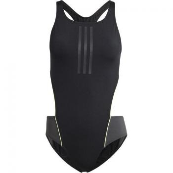 Bañador de natación adidas extra-long-life 3 bandas mujer negro