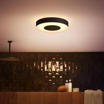 Philips Hue Xamento Plafón LED 38cm Negro IP44 33,5W Lámpara de Techo