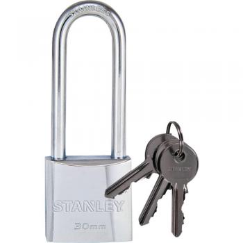 Candado de latón cromado STANLEY 751742015 - arco largo 30MM
