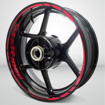 Rojo Reflectante Motocicleta Moto Llanta Decal Accesorio Pegatinas para Suzuki GSXR 1000