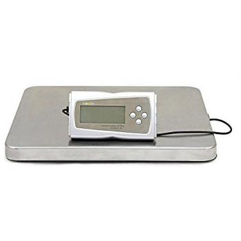 Balanza Postal Digital Electrónica T-Mech de 200kg en Acero Inoxidable con Pantalla LCD y Adaptador CA Gratis