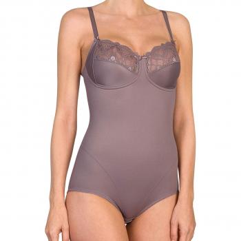 Felina 250214-41 Women's Icon Mauve Purple Lace Non-Wired Bodysuit One Piece Body 85D