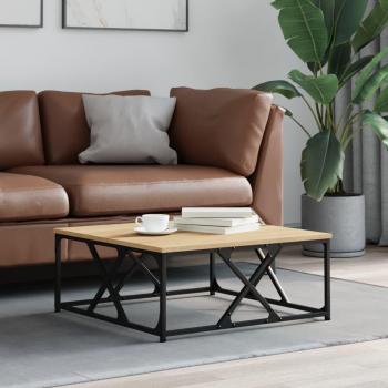 Mesa de centro Sonoma de roble 70x70x30 cm madera multicapa