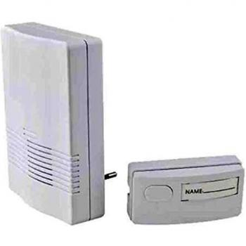 EDM 49302 Timbre sin Hilos-Pulsador, Varios Colores, 50-80 M