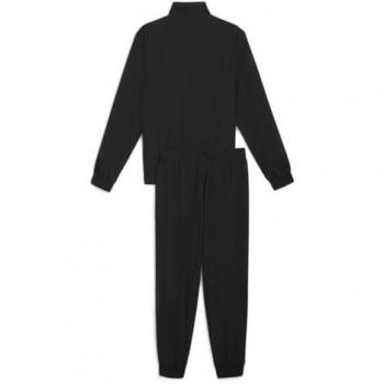 Chándal Puma Woven Half Zip para hombre, negro puro, talla L