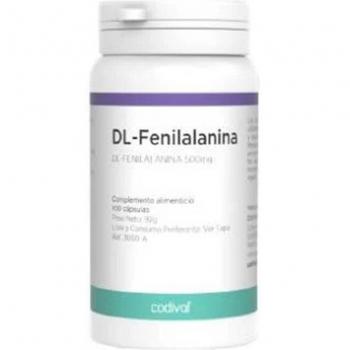 DL-Fenilalanina (Phenylalanine) 500mg 100 Cápsulas Codival