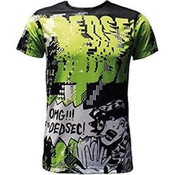 Camiseta Dedsec Acid Green OMG Watchdogs Talla M