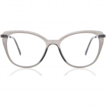Cat Eye Armazón Completo Plástico Grises Lentes Recetadas para Mujer - Gafas Anti-Azules - SmartBuy Collection