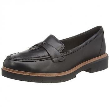 Mocasines Clarks Westlynn Bella - Elegancia y Comodidad en Piel Negra EU 39