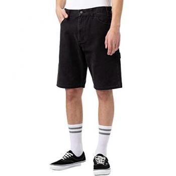 Bermuda Duck Canvas Negra Hombre Corte Recto Casual Dickies