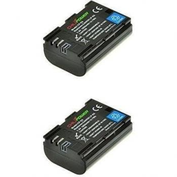 ChiliPower 2-Pack LP-E6 (1850mAh) Batería para Canon EOS 6D, EOS 7D, EOS 60D, EOS 60Da, EOS 70D, Canon EOS 5D Mark II, EOS 5D Mark III