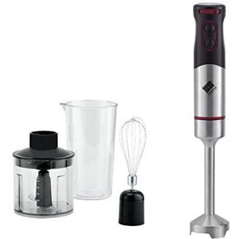 Batidora de Mano 4 en 1 LoLek, Acero Inoxidable, Potencia de 400W a 1000W, con Vaso Medidor de 800ml - Versatilidad y Eficiencia en la Cocina