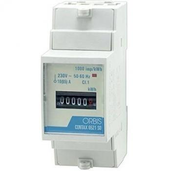 Orbis Contax 6521 SO 230 V analógico de energía Contador, OB707000