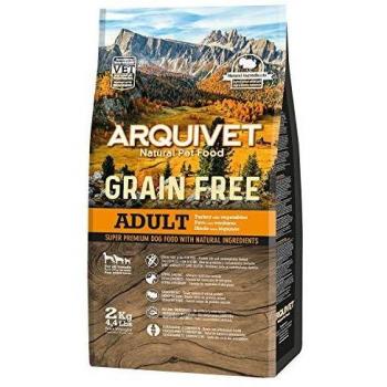 Arquivet Pienso Natural para Perros - Grain Free - Sin Grano - Adult Pavo con Verduras - 2 Kg