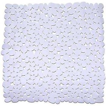 WENKO Esterilla para ducha Paradise blanco 54 x 54 cm - antideslizante, Plástico
