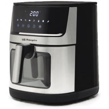 Freidora sin aceite Orbegozo FDR 8020, capacidad 8 litros, potencia 2000 W, acero inoxidable