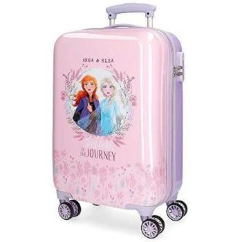 Disney Frozen 2 Maleta de Cabina Morado 37x55x20 cms Rígida ABS Cierre combinación 32L 2,5Kgs 4 Ruedas Dobles Equipaje de Mano