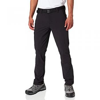 Maier Sports Naturno Slim Fit Black Men's Hiking Pants with 4 Pockets, Short Size 60