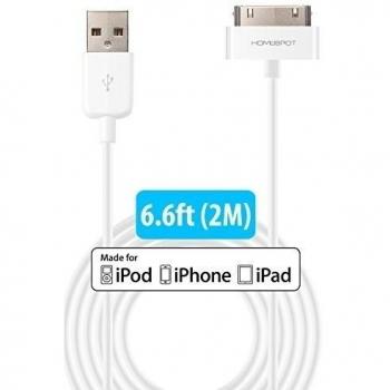 Homespot Cable USB Conector USB A a 30 pines Certificado MFi de 2M