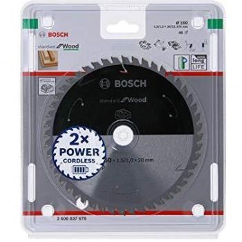 Disco de Sierra Circular Bosch Standard para Madera 160x1,5/1x20, 48 Dientes