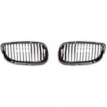 Rejilla delantera de radiador cromada y negra para BMW 3 Coupe y Cabriolet - VAN WEZEL 0659518