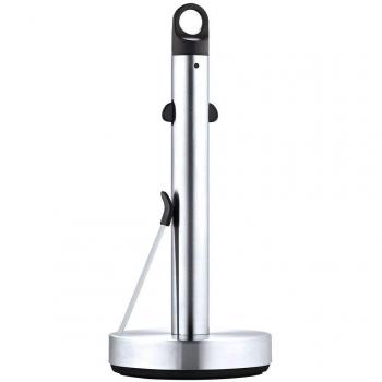 Blomus 63651 Soporte para Rollos de Cocina, Acero Inoxidable, Negro, 34 x 15 x 15 cm