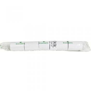 Bobinas térmicas para tarjetas de crédito Exacompta, 57 mm x 18 m, sin BPA, 1 pliegue, pack de 10 unidades