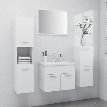 Juego de muebles de baño de madera de ingeniería blanco Día y Noche