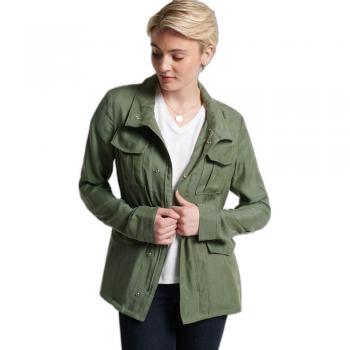 Superdry Women's M65 Cupro Jacket in Thyme