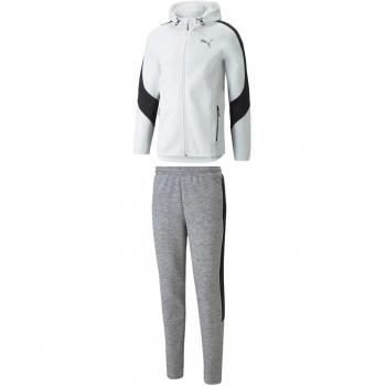 Sudadera Puma EVOSTRIPE Full-Zip para Hombre, Color Blanco, Modelo 847401 02