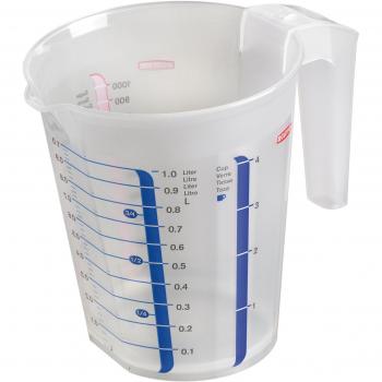 CURVER 168123 Jarra medidora 1L, Compuesto, Tarns Y Iml, 16.8x14.2x11.3 cm