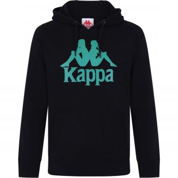 Kappa Men's Authentic Zimim Slim Pullover Hoodie, Black, S