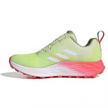 Zapatillas de Trail Running Adidas Terrex Two Boa para Mujer, CASLIM/Balcri/Turbo, Talla 38 EU