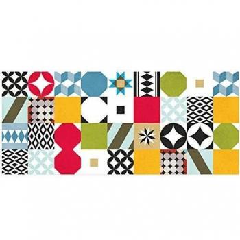 Laroom Alfombra, Vinylic Flooring PVC-Antislip, Multicolor