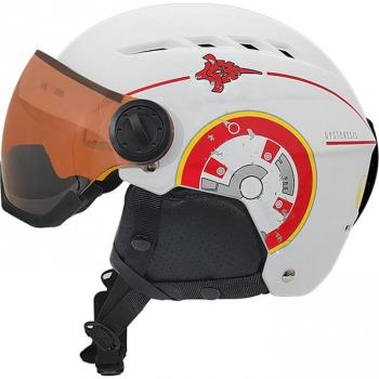 Casco de esquí y snowboard con Visor - Lente efecto espejo - 100% Antivaho - Anti arañazos y protección UV400